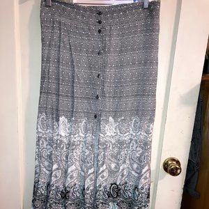 Express Patterned Maxi Skirt